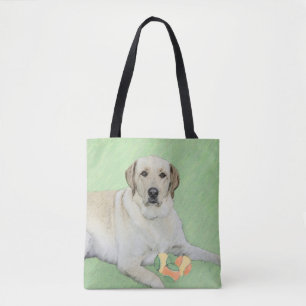 Tote Bag Peinture de balles de tennis et de retrieur du Lab