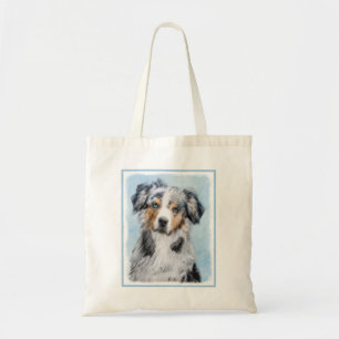 Tote Bag Peinture de berger américaine miniature - Chien Ar