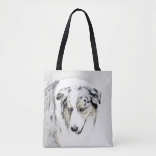 Tote Bag Peinture de berger australien - Art original de ch