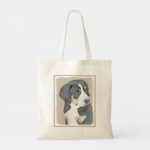 Tote Bag Peinture de Chien de Montagne bernois - Art origin