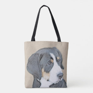 Tote Bag Peinture de Chien de Montagne bernois - Art origin