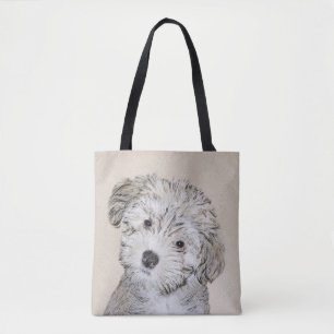 Tote Bag Peinture de Chien Havanais - Cute Original Chien A