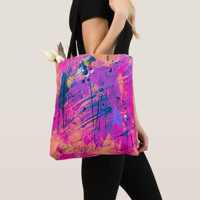 Tote Bag Peinture de couchage d'été Abstraite (De près)