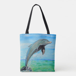 Tote Bag Peinture de dauphin