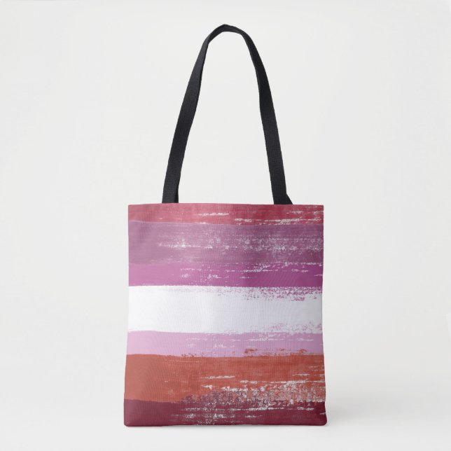 Tote Bag Peinture de fierté lesbienne (Devant)