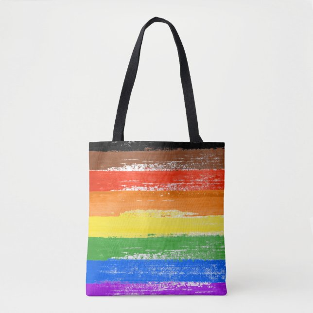 Tote Bag Peinture de fierté LGBTQIA+ (Devant)