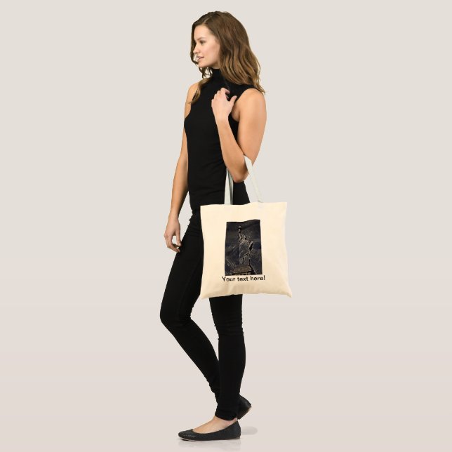 Tote Bag peinture de la Statue de la Liberté (Devant (modèle))