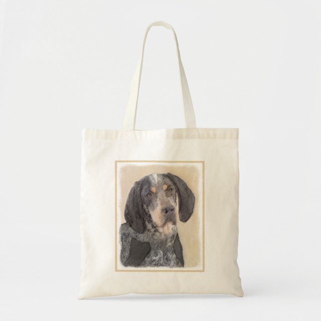 Tote Bag Peinture de linge bluetick - mignon chien original (Devant)