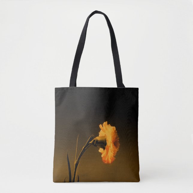 Tote Bag peinture de l'œillet vintage (Devant)