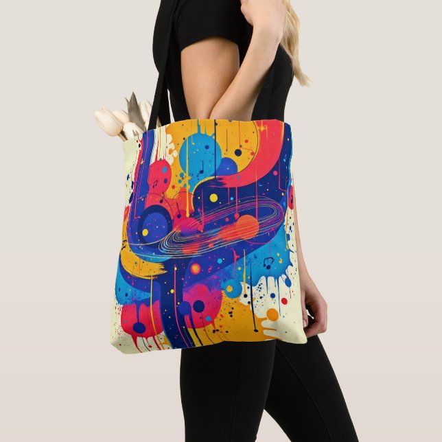 Tote Bag Peinture de musique émotion (De près)