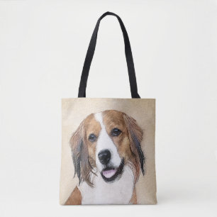 Tote Bag Peinture de Nederlandse Kooikerhondje - Art canin