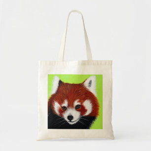 Tote Bag Peinture de panda rouge