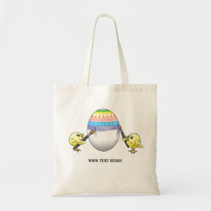 Tote Bag Peinture de poussins merveilleux peignant un œuf d