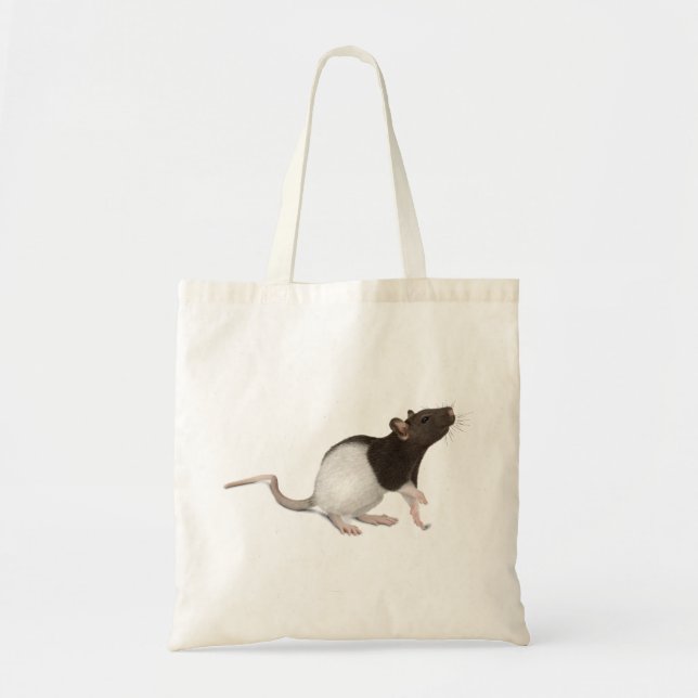 Tote Bag Peinture de rat pour animaux (Devant)
