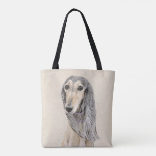 Tote Bag Peinture de Saluki (Faune) - Cute Original Chien A