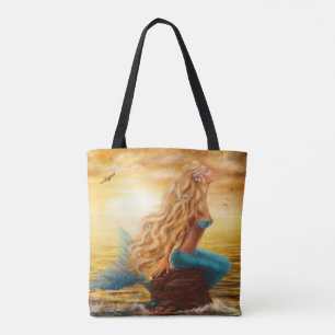 Tote Bag Peinture de sirène