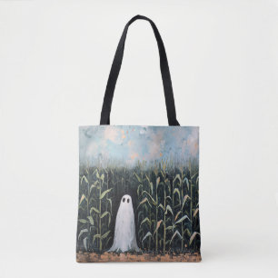 Tote Bag Peinture de terrain de maïs fantôme lunaire