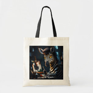 Tote Bag Peinture de visage de zèbre mignon fantastique