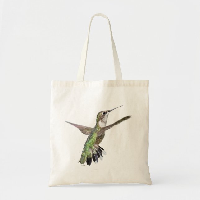 Tote Bag Peinture des colibris de Berylline (Devant)