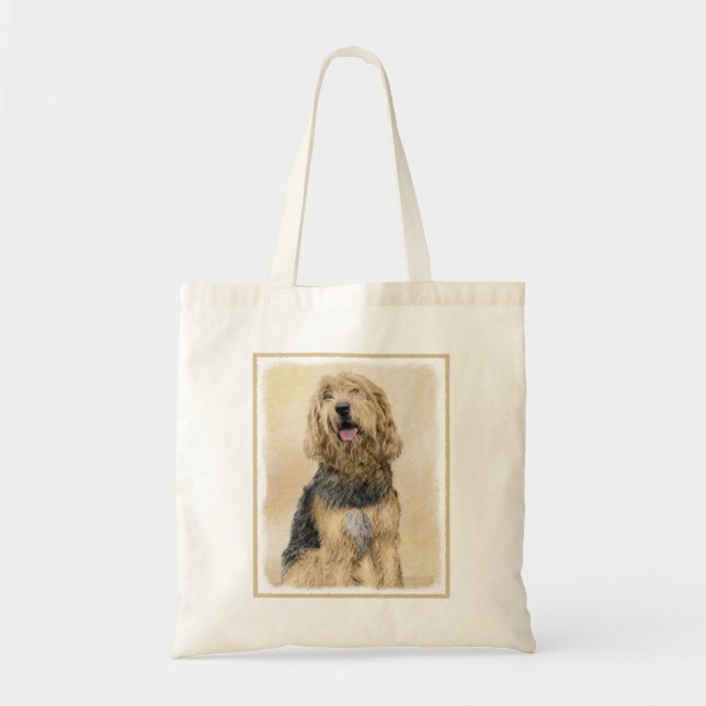 Tote Bag Peinture d'Otterhound - Joli art original de chien (Devant)
