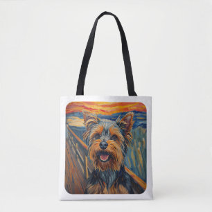 Tote Bag Peinture expressionniste Yorkshire Terrier / Yorki