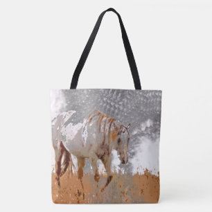 Tote Bag Peinture folle - cheval
