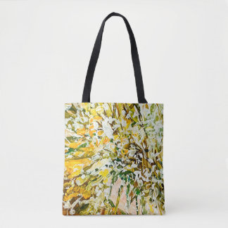 Tote Bag Peinture gaufrée expressive sur toile, créée à l'a