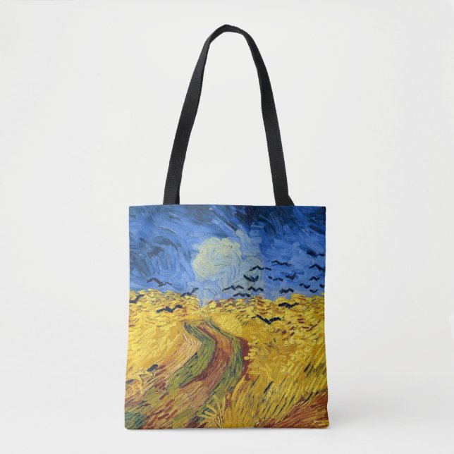 Tote Bag Peinture impressionniste Champs de blé de Van Gogh (Devant)