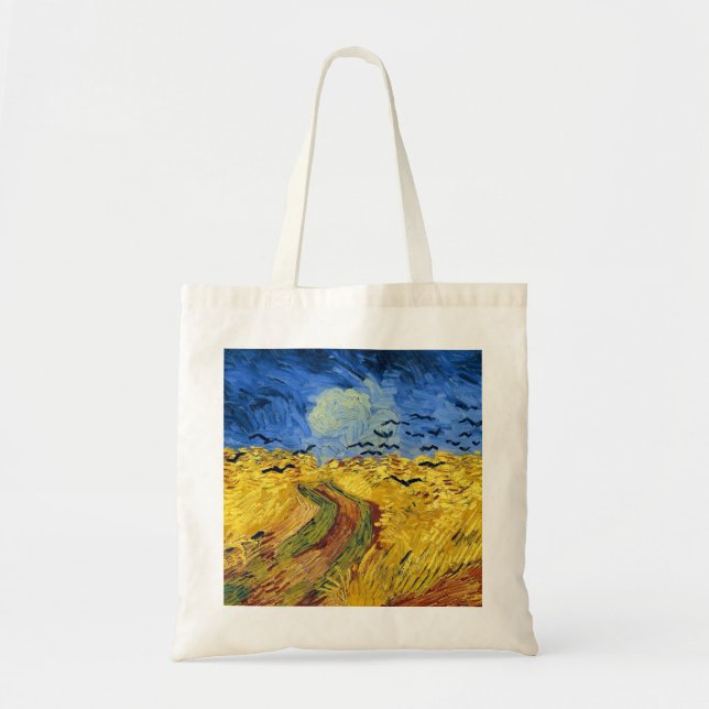 Tote Bag Peinture impressionniste Champs de blé de Van Gogh (Devant)