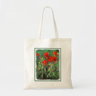 Tote Bag Peinture indienne de pinceau - Art Fleur original