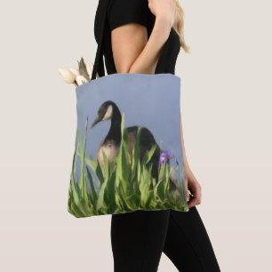 Tote Bag Peinture naturelle de l'oie du Canada