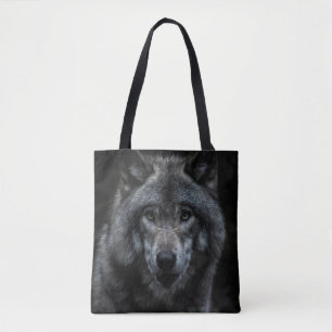 TOTE BAG PEINTURE NOIRE ET BROWN EN LOLLIER