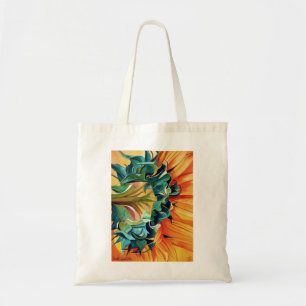 Tote Bag Peinture originale aquarelle tournesol jaune