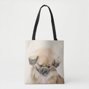 Tote Bag Peinture Pekingese - Cute Original Chien Art