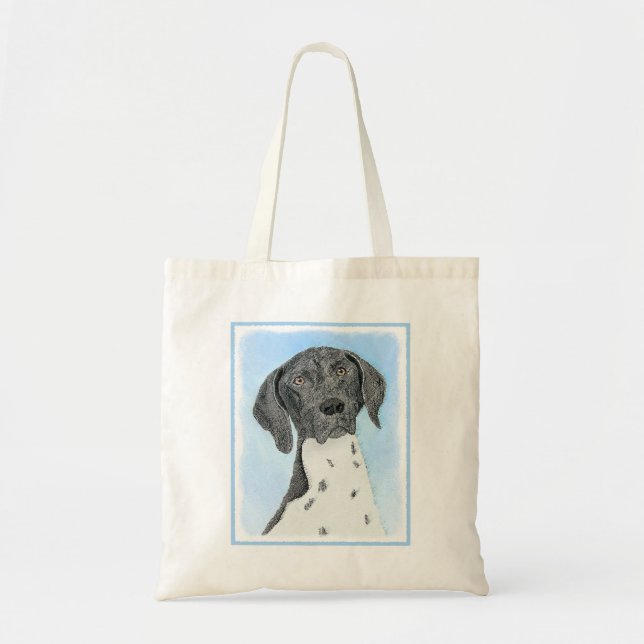 Tote Bag Peinture pointeur germanique - Art original (Devant)