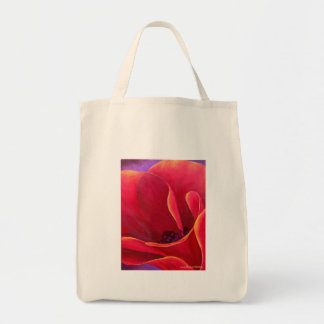Tote Bag Peinture rouge de fleur de pavot - multi