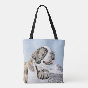 Tote Bag Peinture Saint-Bernard - Drôle d'Art Original de C