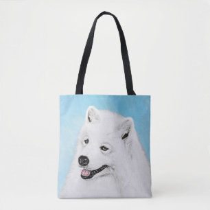 Tote Bag Peinture Samoyède - Art de chien original mignon