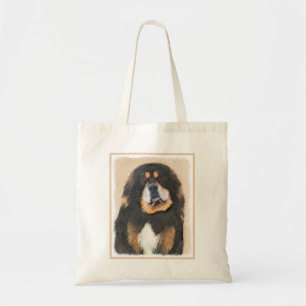 Tote Bag Peinture Tibétaine Mastiff - Joli art original chi