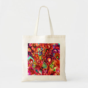Tote Bag Peinture tourbillonnante abstraite colorée mignonn