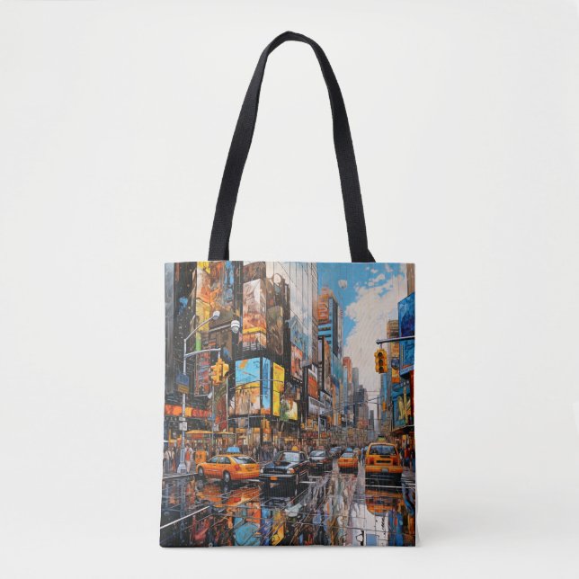 Tote Bag Peinture urbaine Abstraite (Devant)