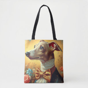 Tote Bag Peinture vintage italienne Greyhound Dog