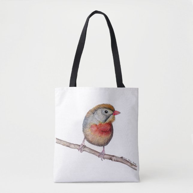 Tote Bag Pekin Robin Bird (Leiothrix lutea) (Devant)