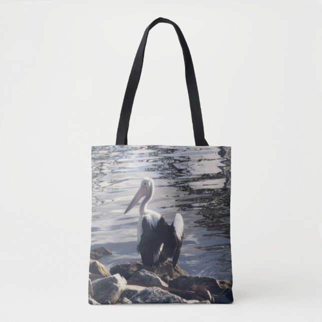 Tote Bag Pélican blanc (Devant)