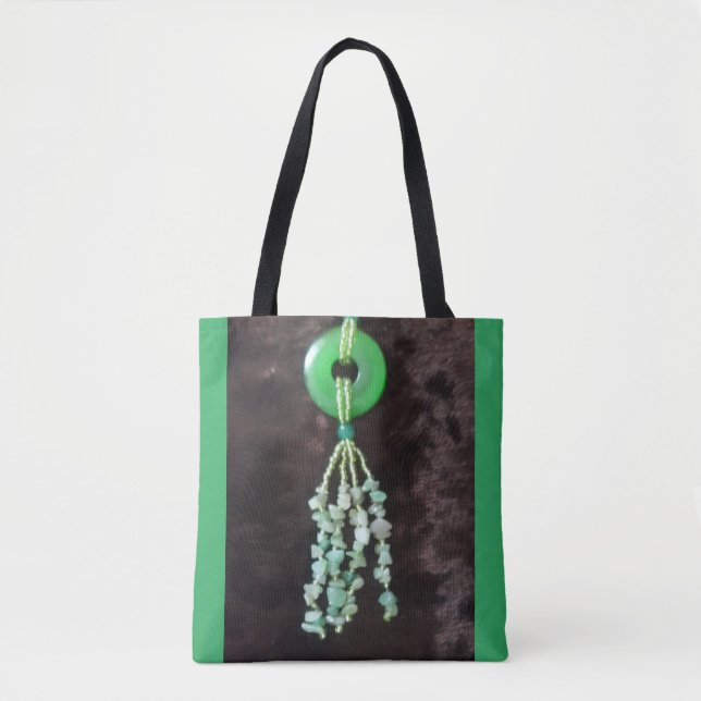 Tote Bag Pendentif Jade Gemstone (Devant)
