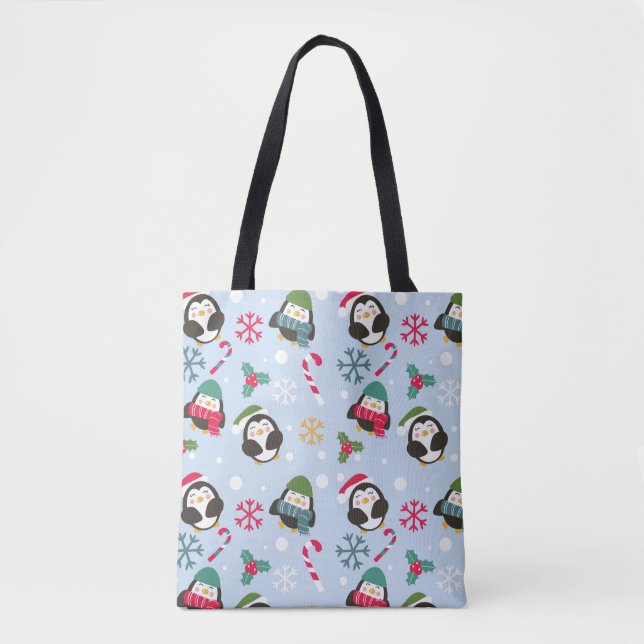 Tote Bag Penguin de Christmas (Devant)