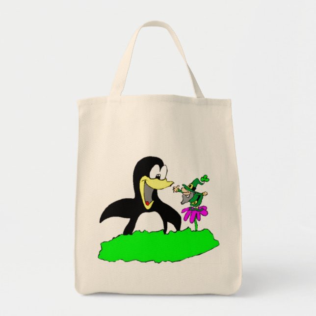 Tote Bag Penguin et Leprechaun (Devant)