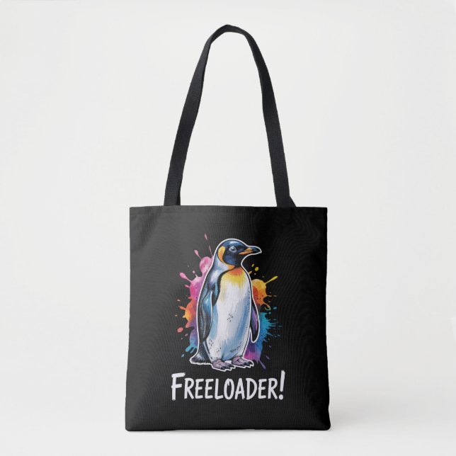 Tote Bag Penguin Freeloader Résiste à la politique (Devant)
