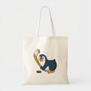 Tote Bag Penguin Hockey sur glace bâton de hockey sur glace