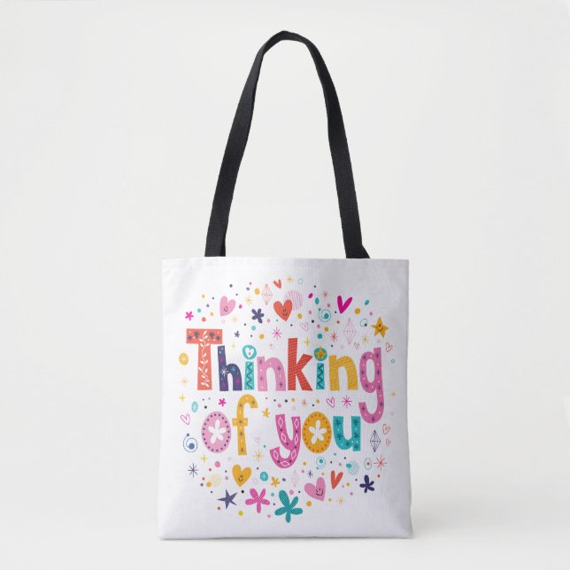 Tote Bag Pensée à vous (Devant)